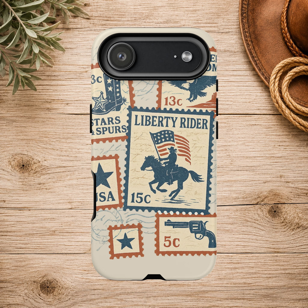 Liberty Rider Vintage Western Patriotic Phone Case