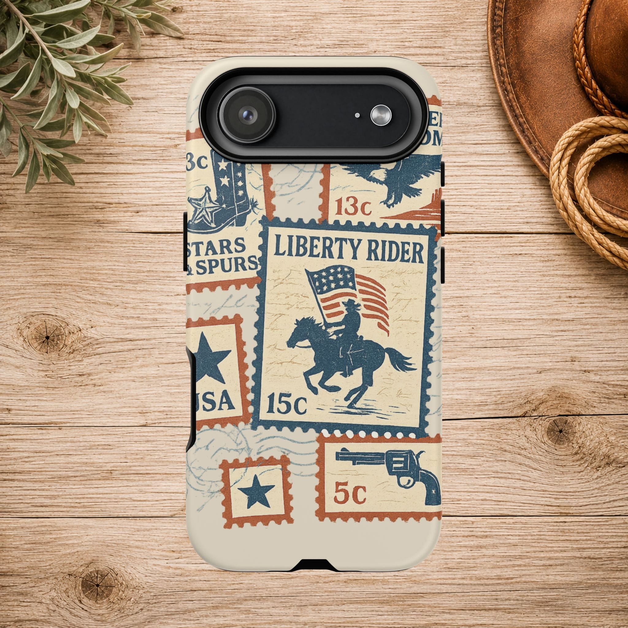 Liberty Rider Vintage Western Patriotic Phone Case