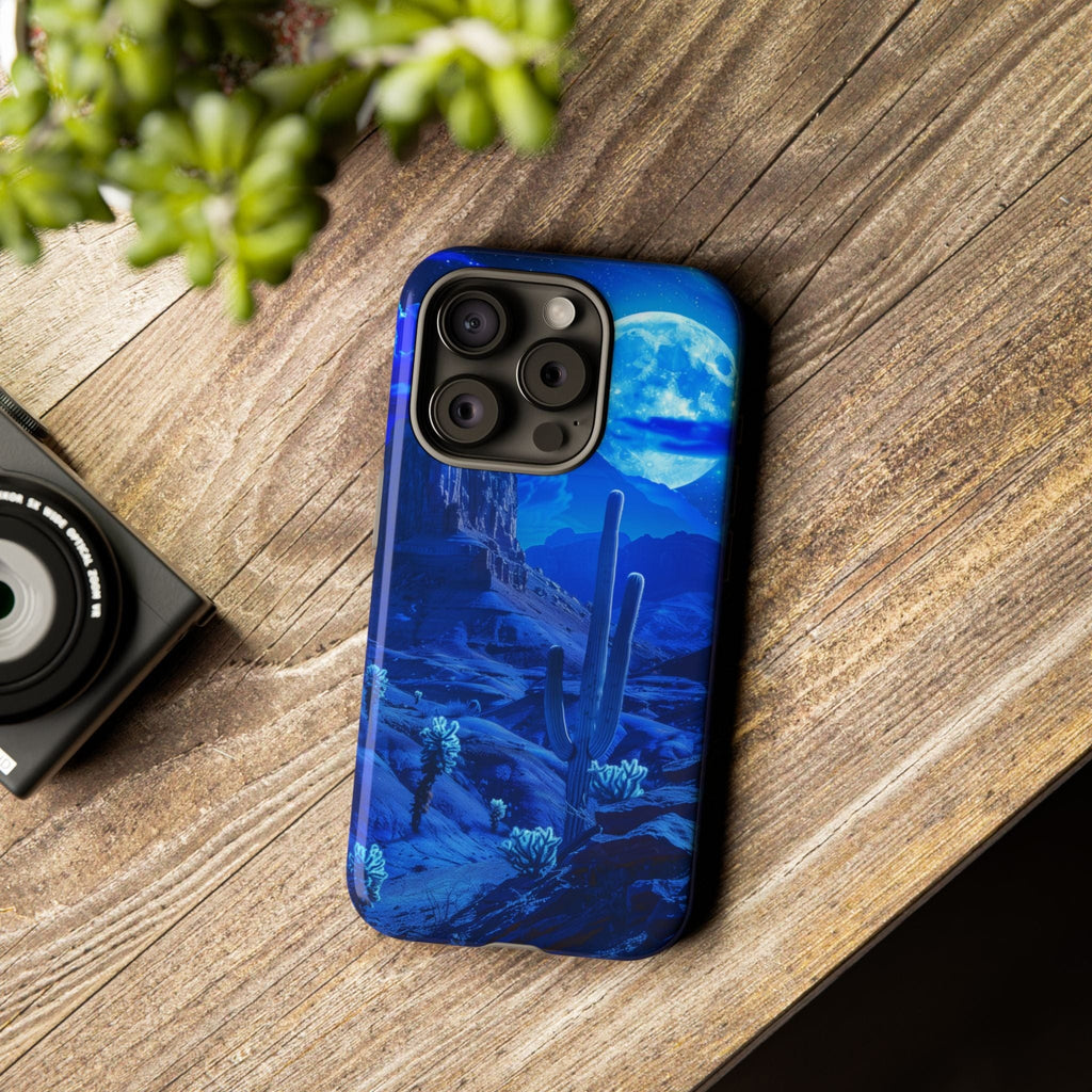 Blue Desert Moon Phone Case