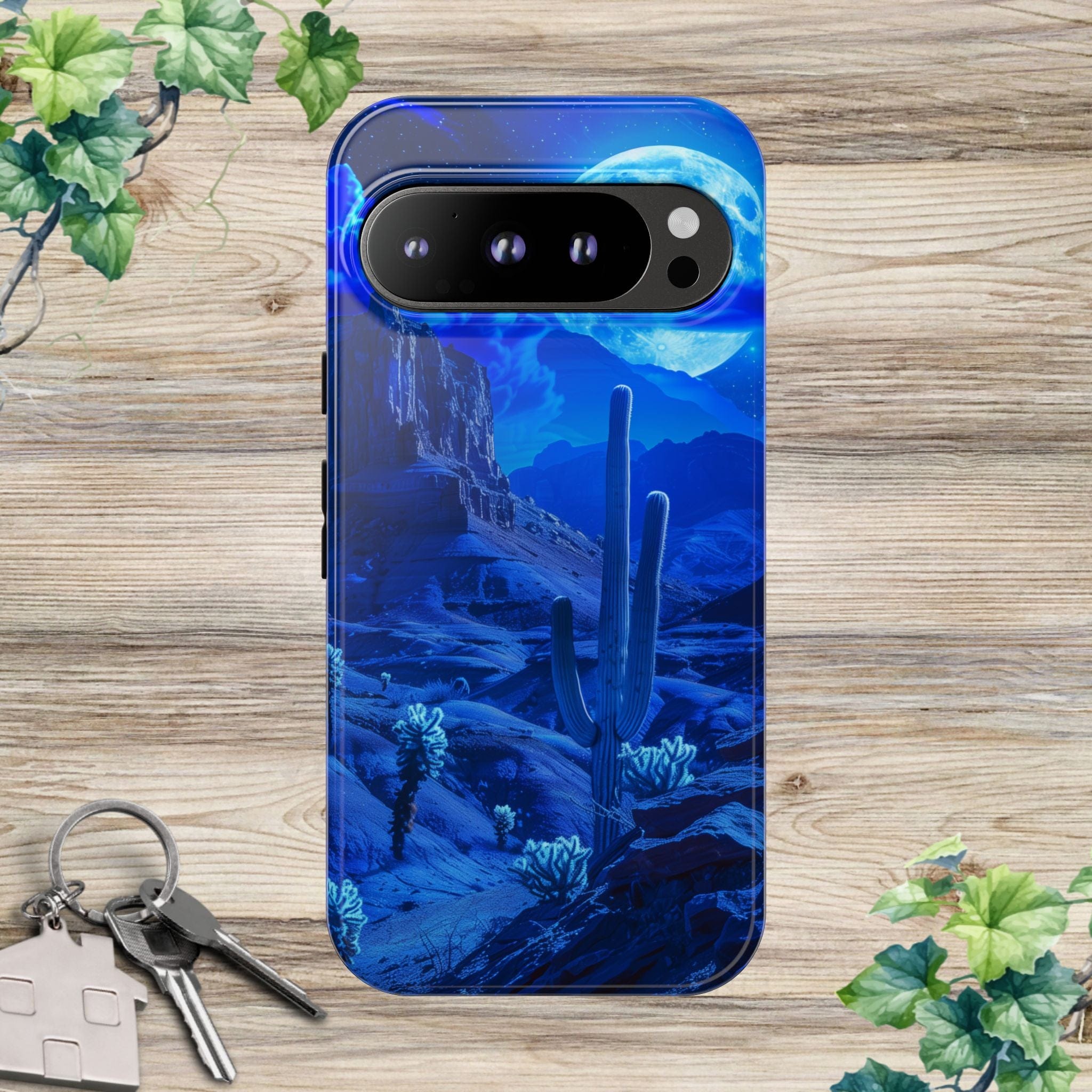 Blue Desert Moon Phone Case