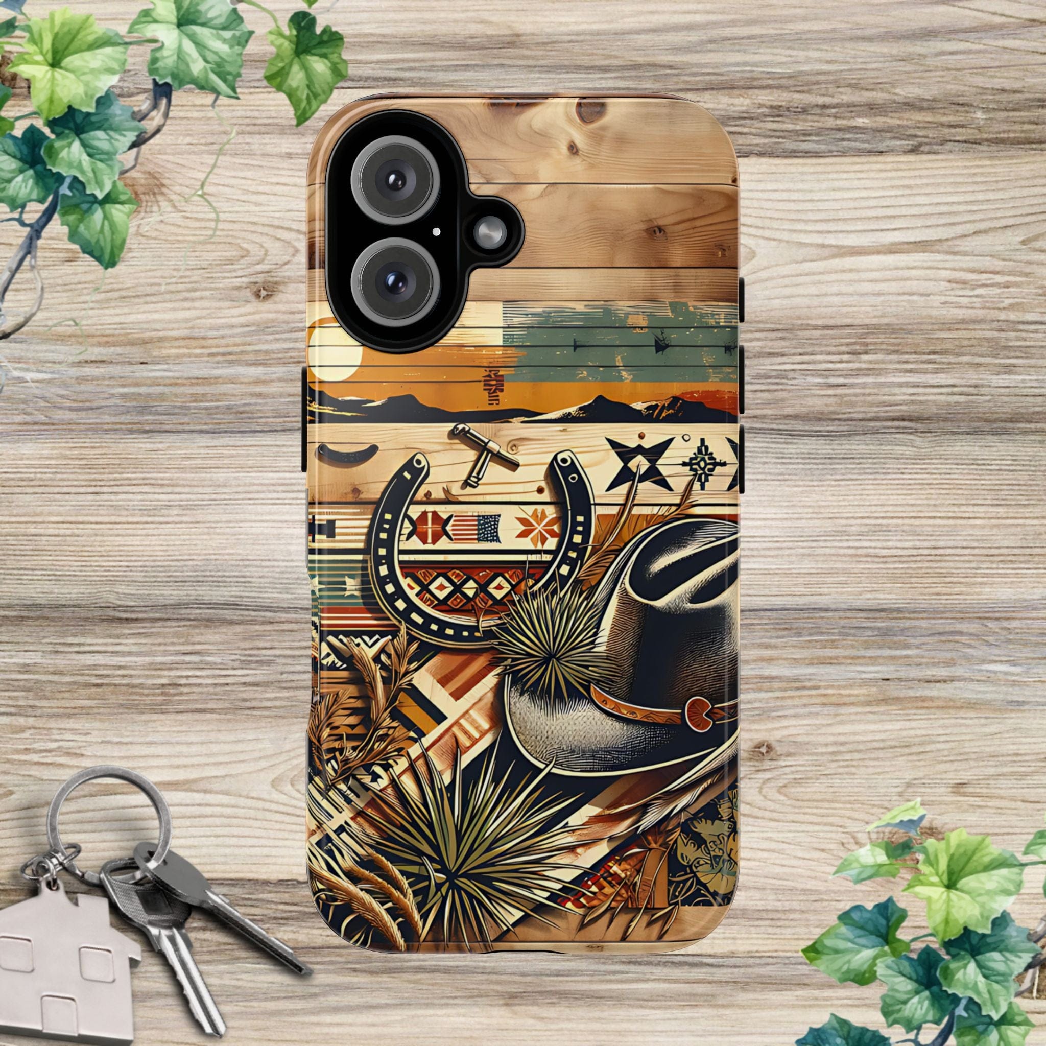 Hat and Horseshoes -Phone Case