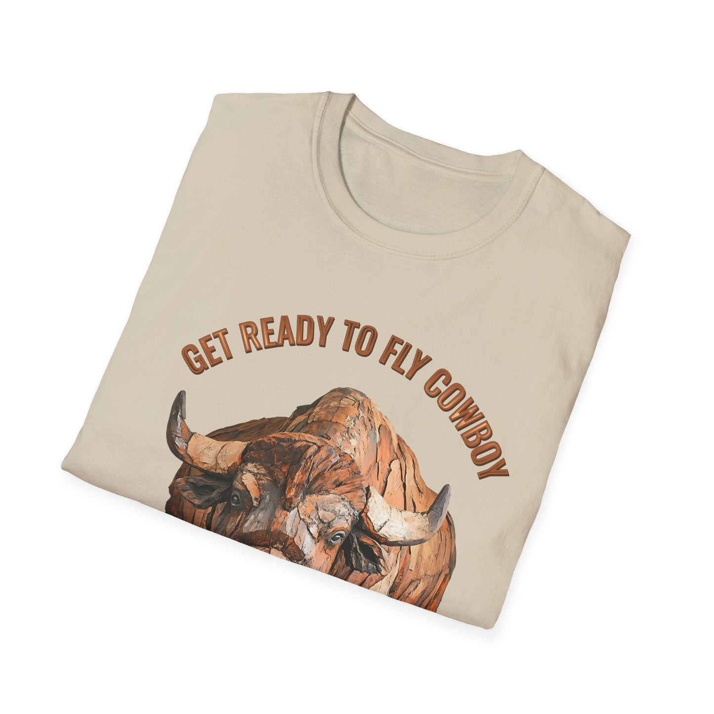 Softstyle Unisex T-Shirt -Wooden Bull