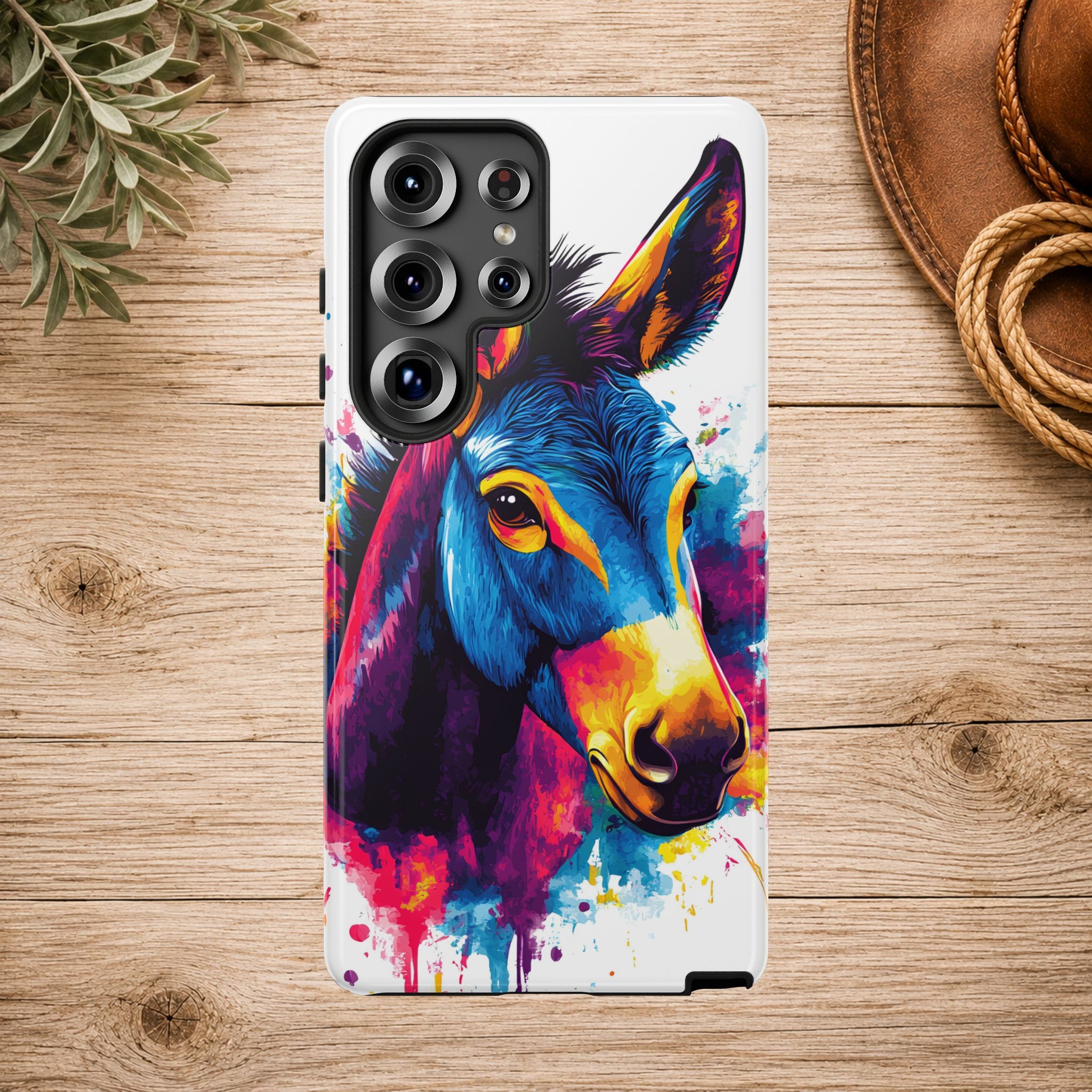 Color Splash Donkey Phone Case