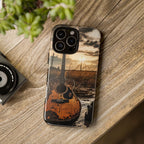 Guitar in a Wet Field -Phone Case