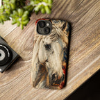 Patriotic White Horse Phone Case
