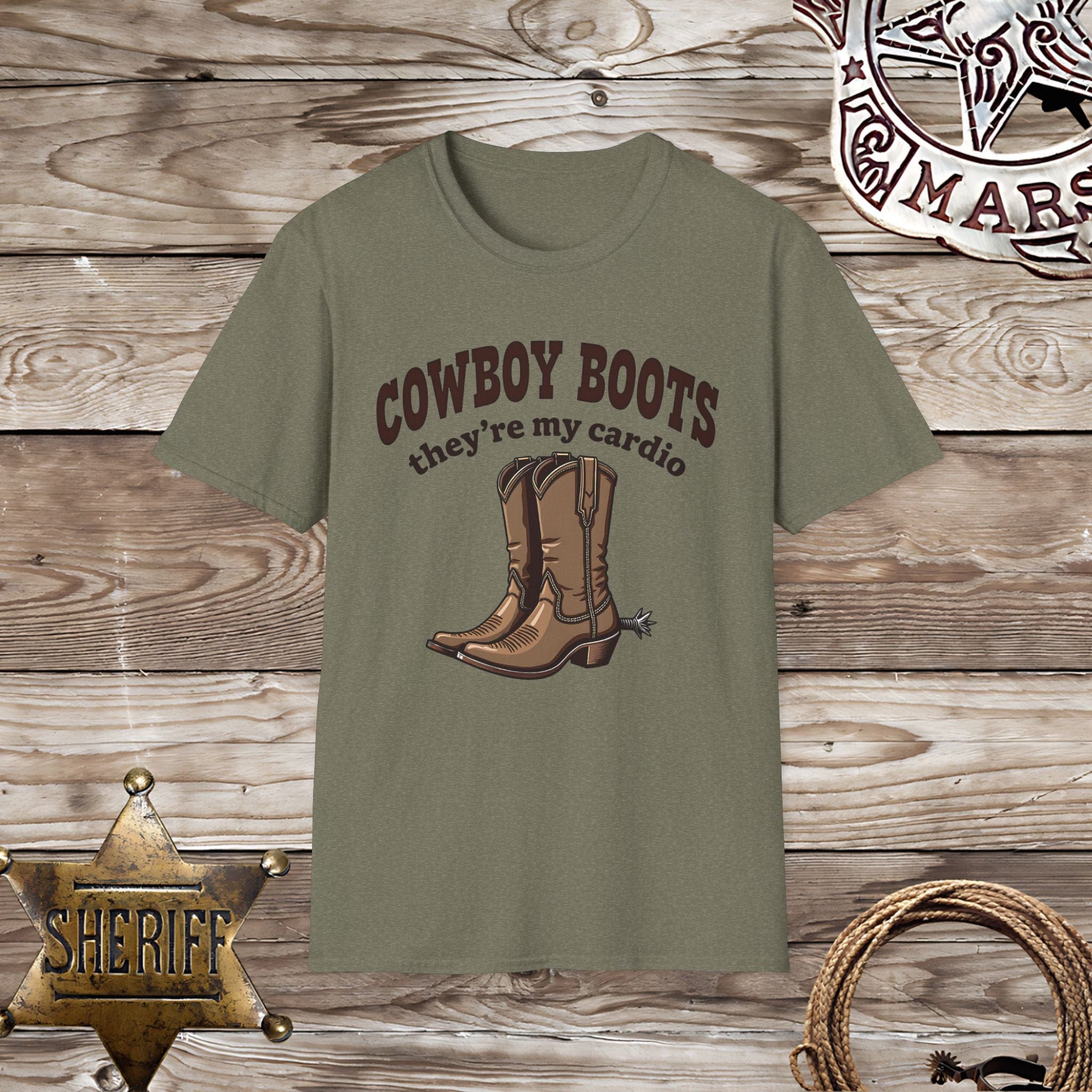 Cowboy Boots - My Cardio-T-Shirt