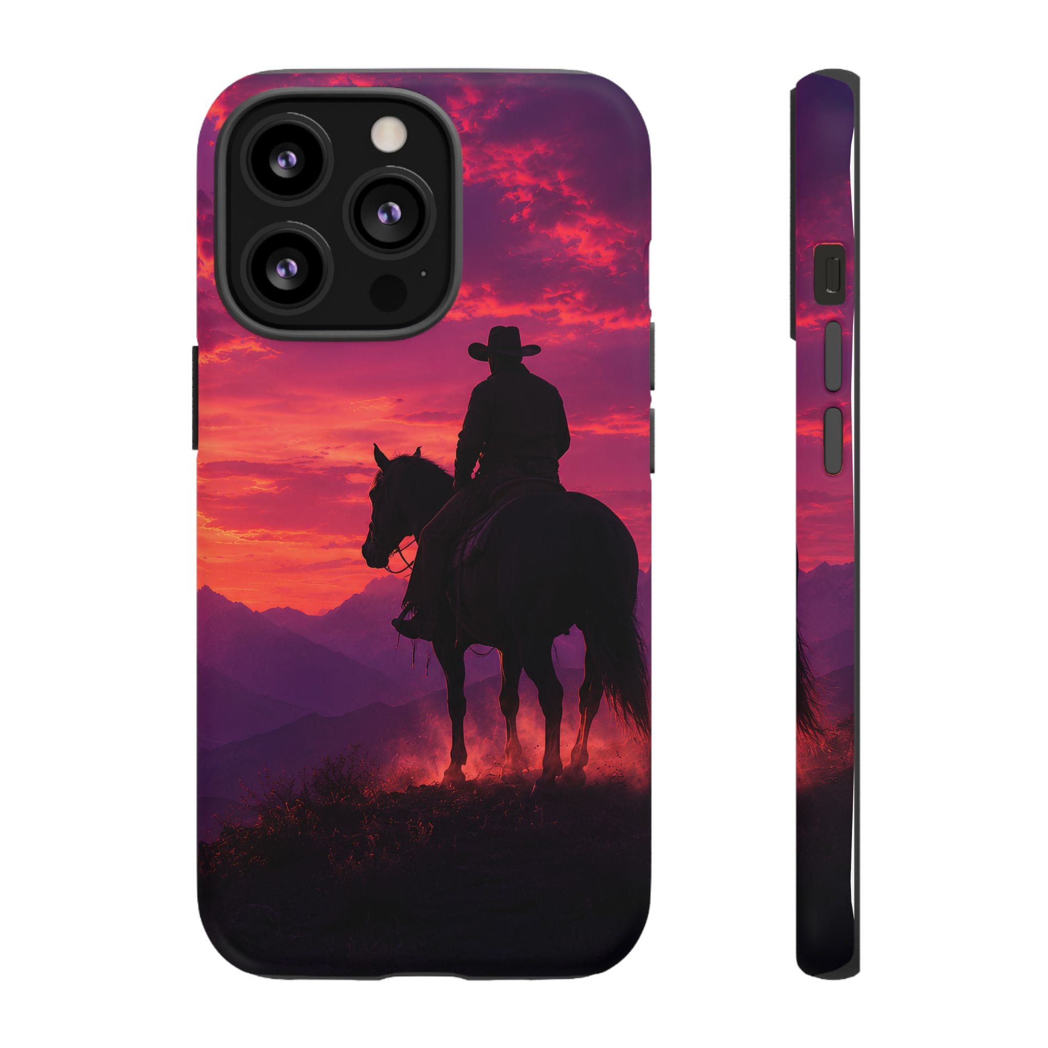 Cowboy Sunset Horseback Phone Case