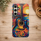 Psychedelic Sunset Guitar Phone Case