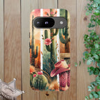 Southwestern Floral Cactus -Tough Case
