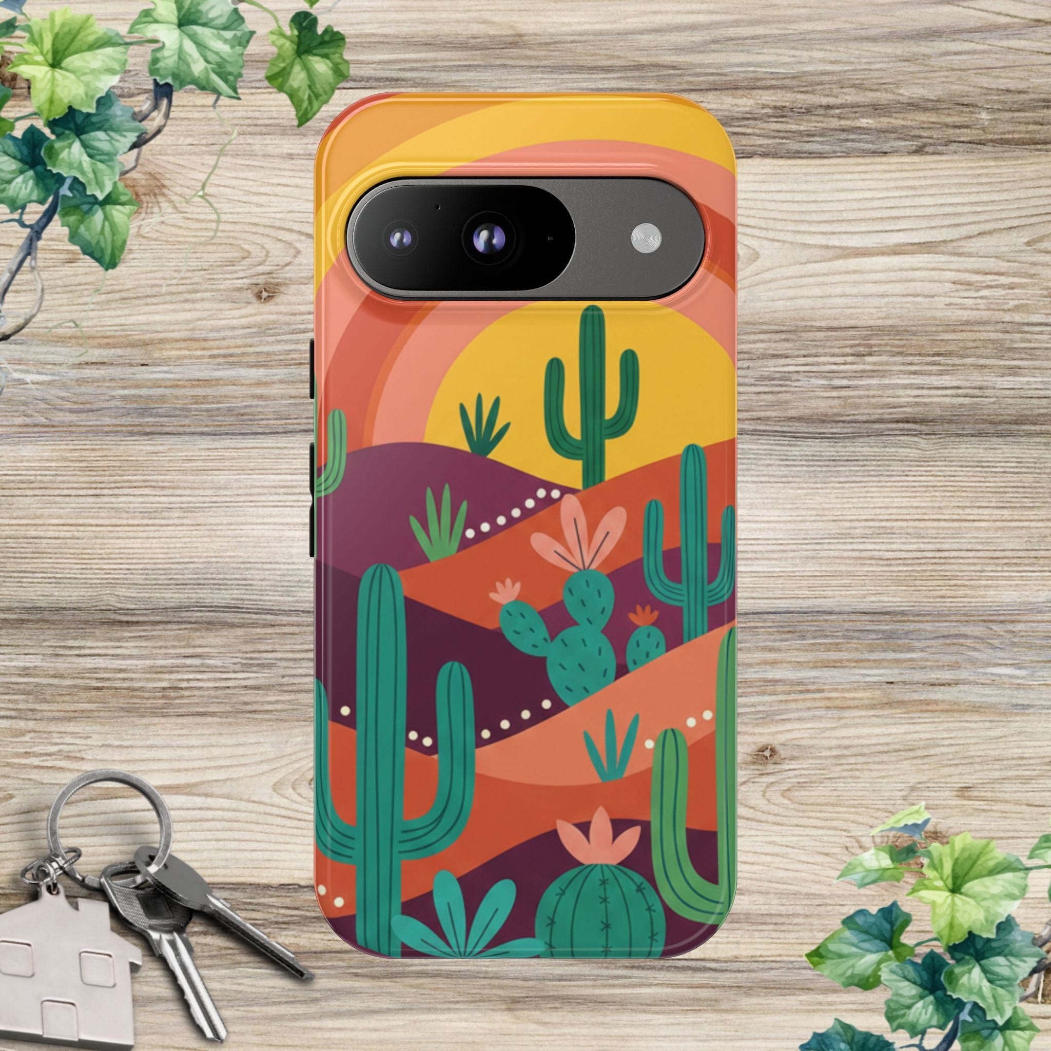 Desert Sunset Cactus Phone Case