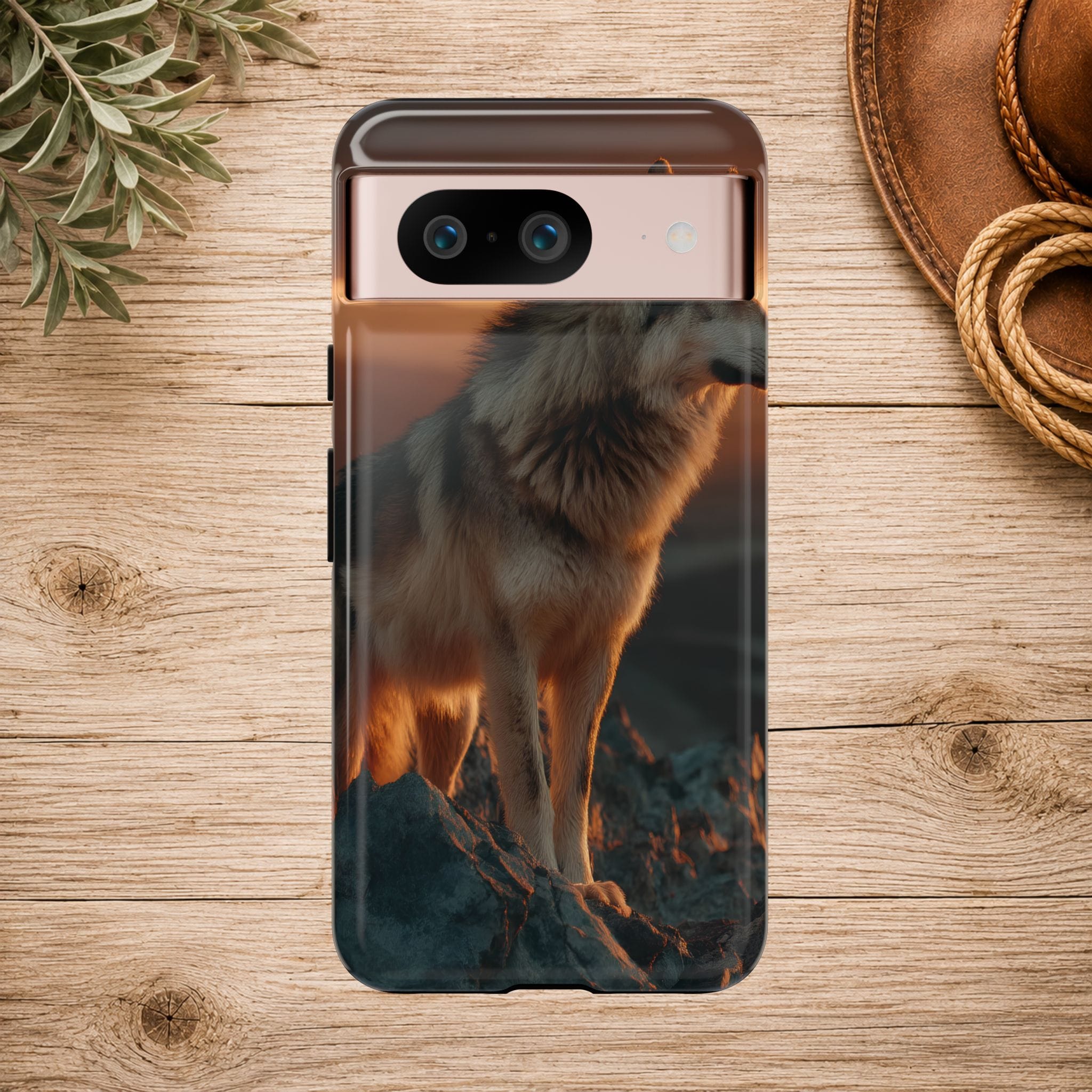 Wolf Sunset Phone Case