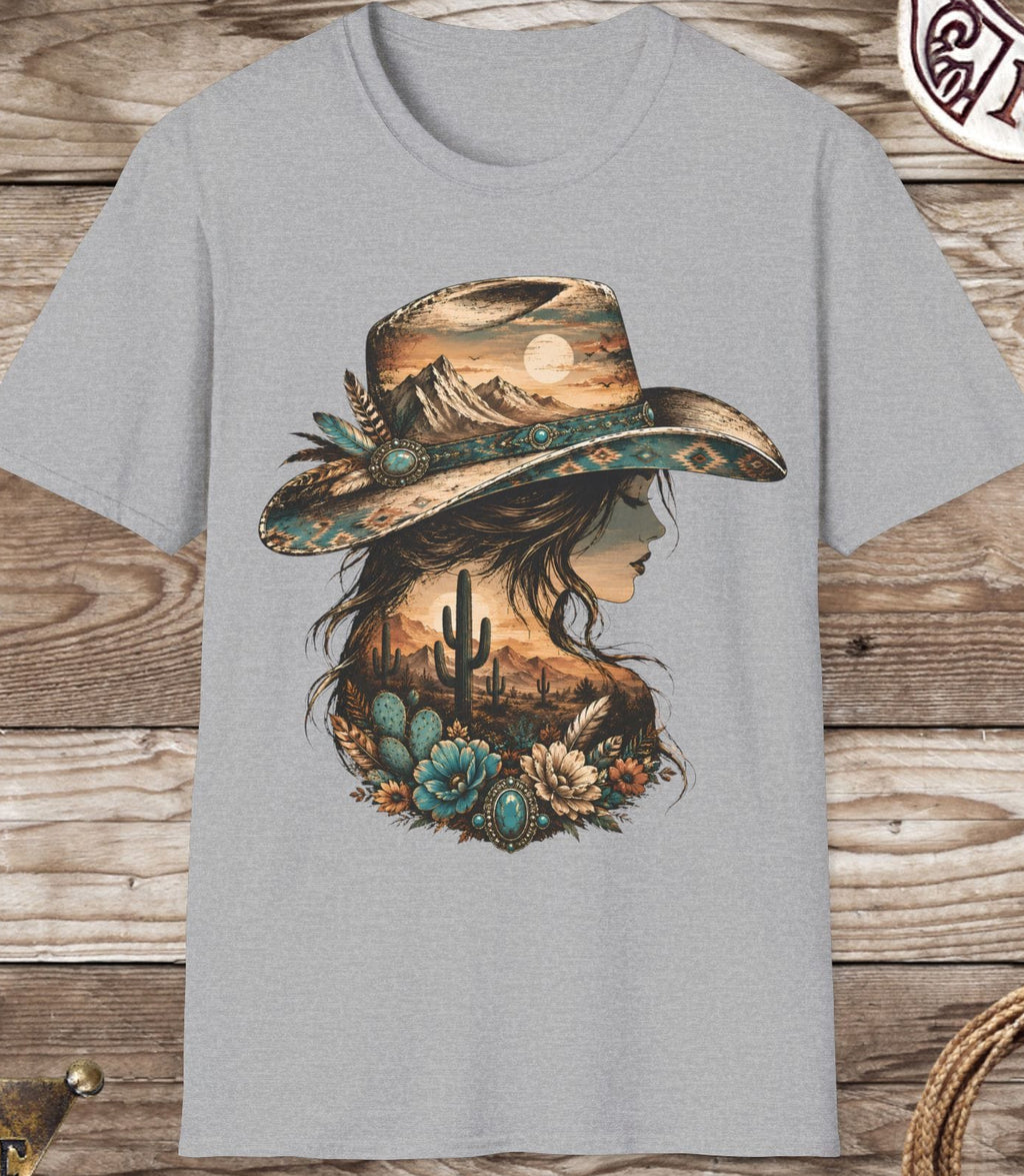 Desert Moon Cowgirl Western Graphic Tee