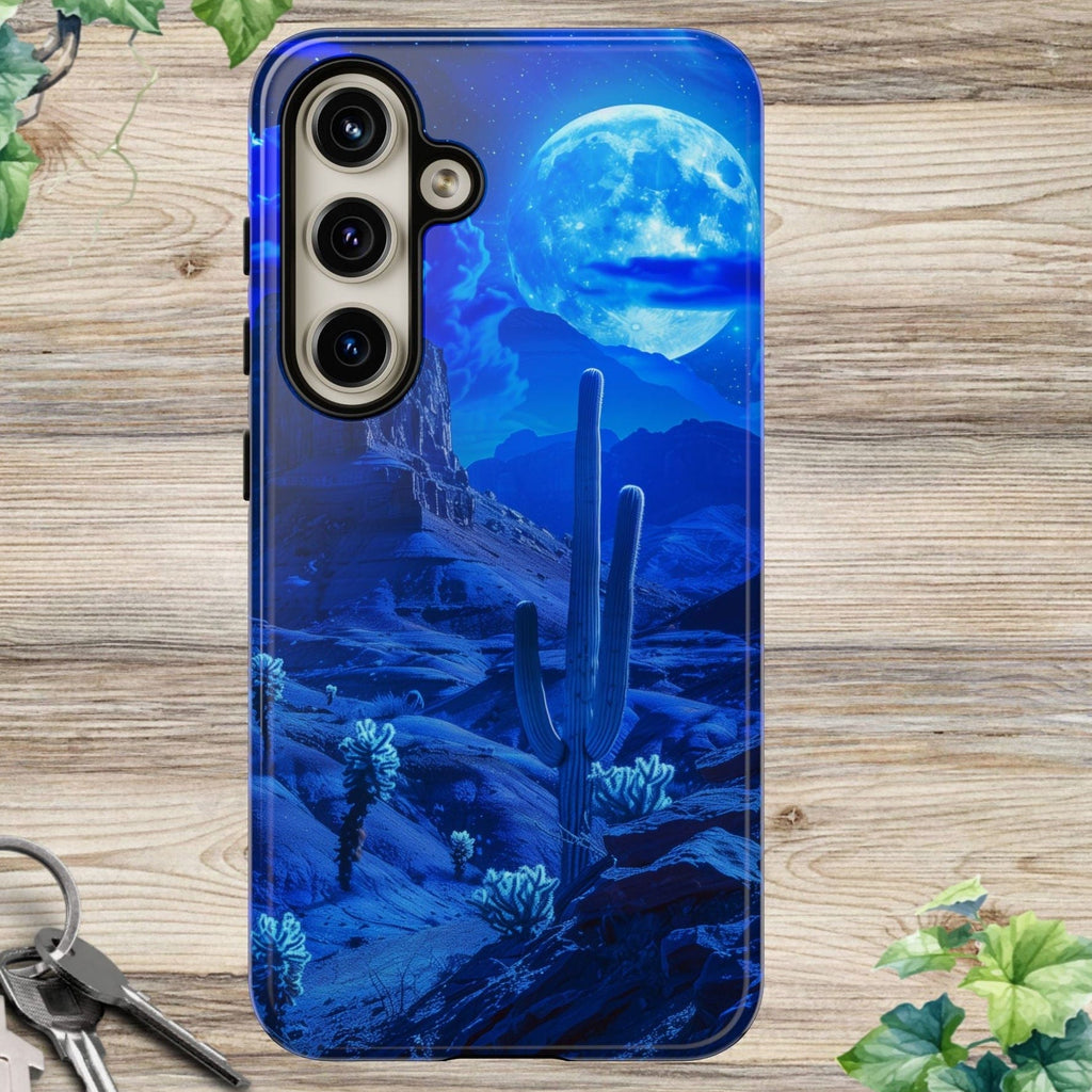 Blue Desert Moon Phone Case