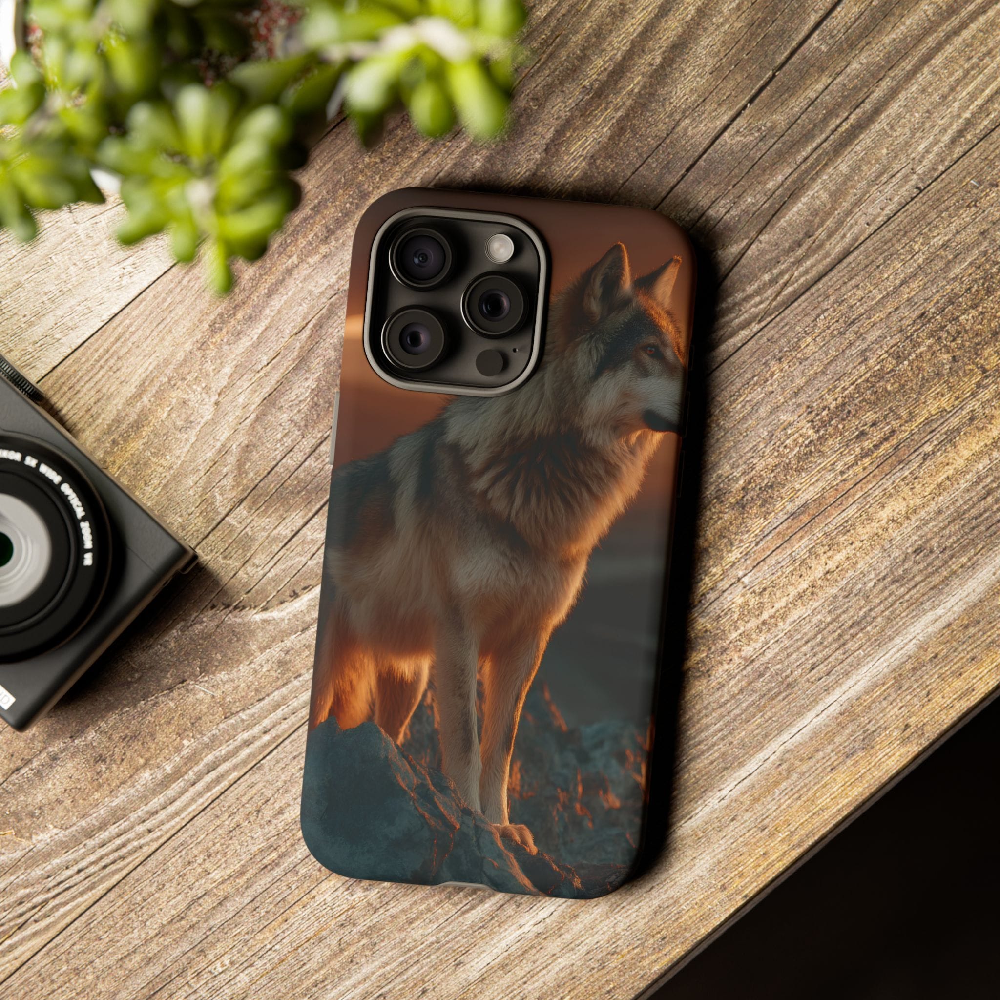 Wolf Sunset Phone Case