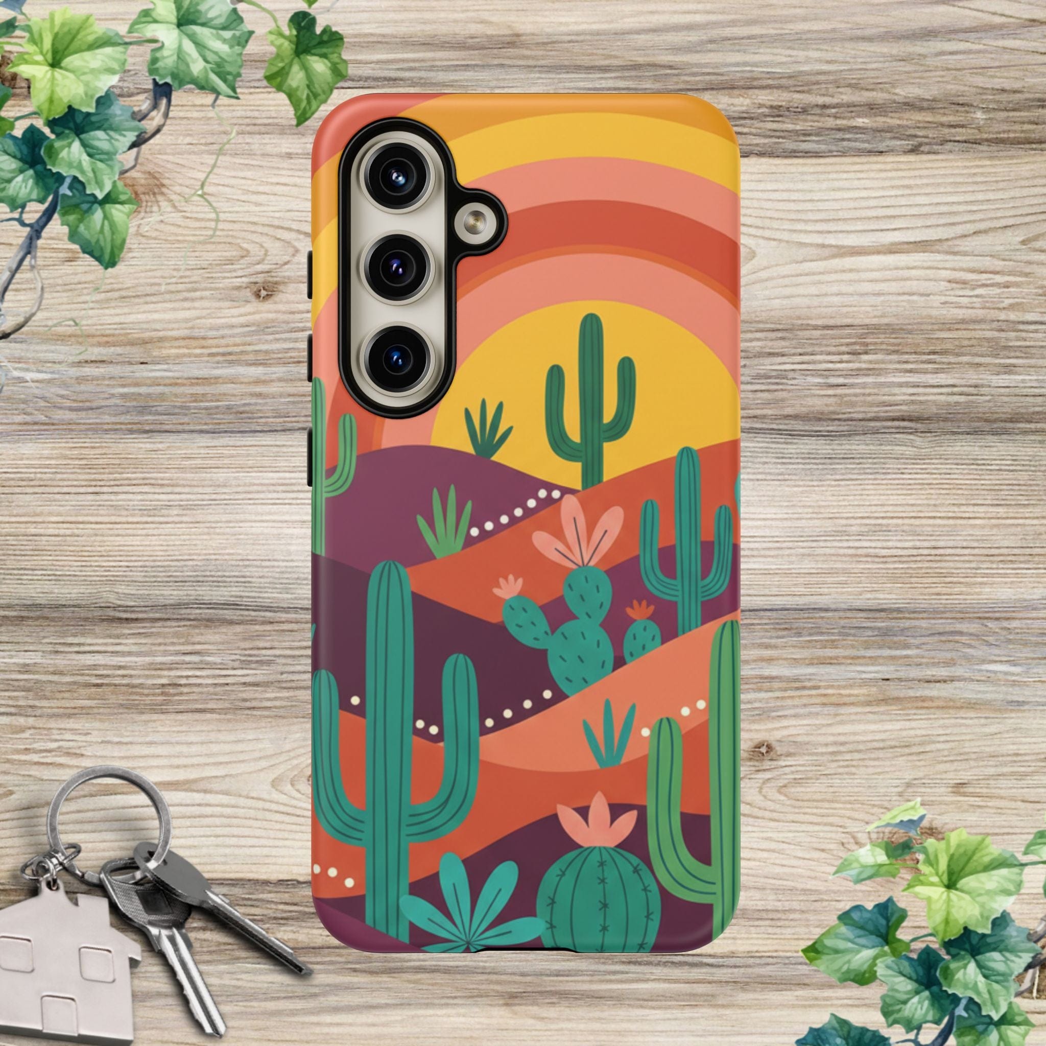 Desert Sunset Cactus Phone Case