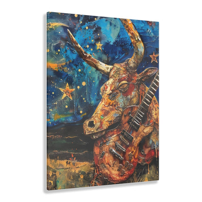 Acrylic Prints Psychedelic Bull Starry Night