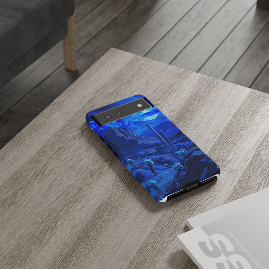 Blue Desert Moon Phone Case