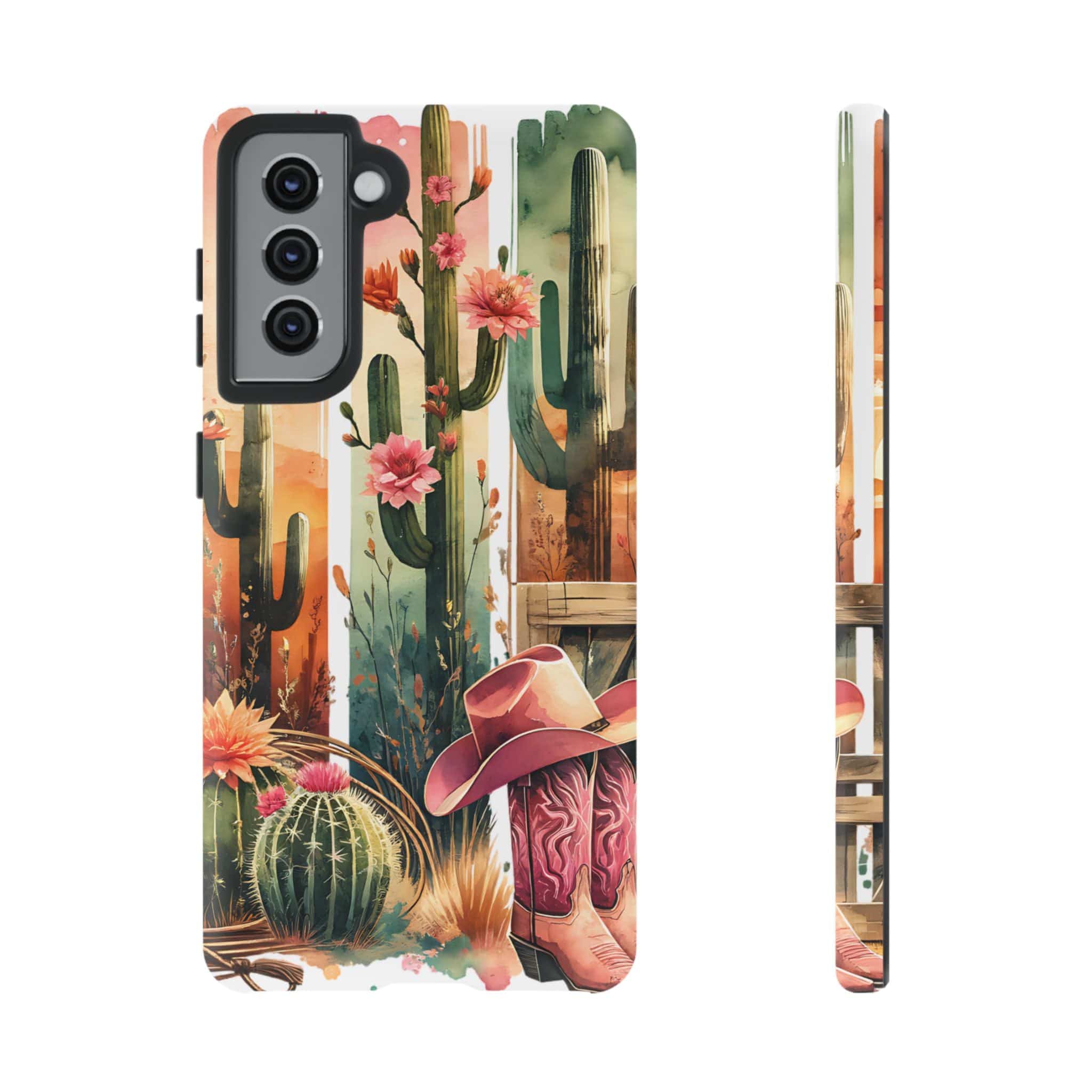 Southwestern Floral Cactus -Tough Case