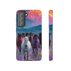 Wild Horses Sunset Mountain Phone Case