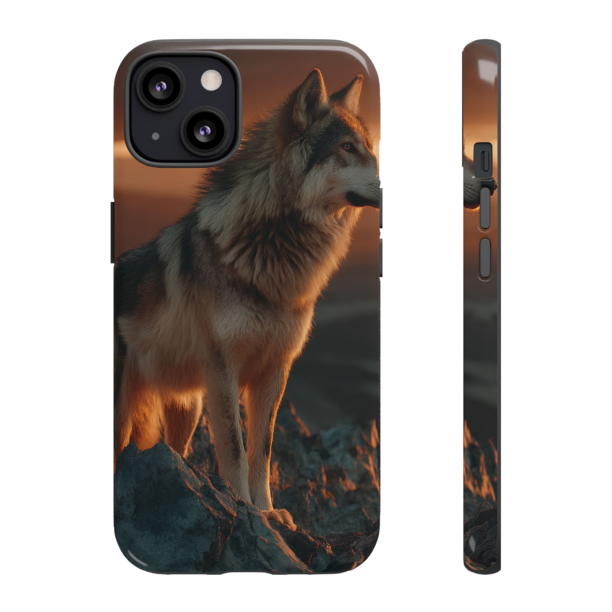 Wolf Sunset Phone Case