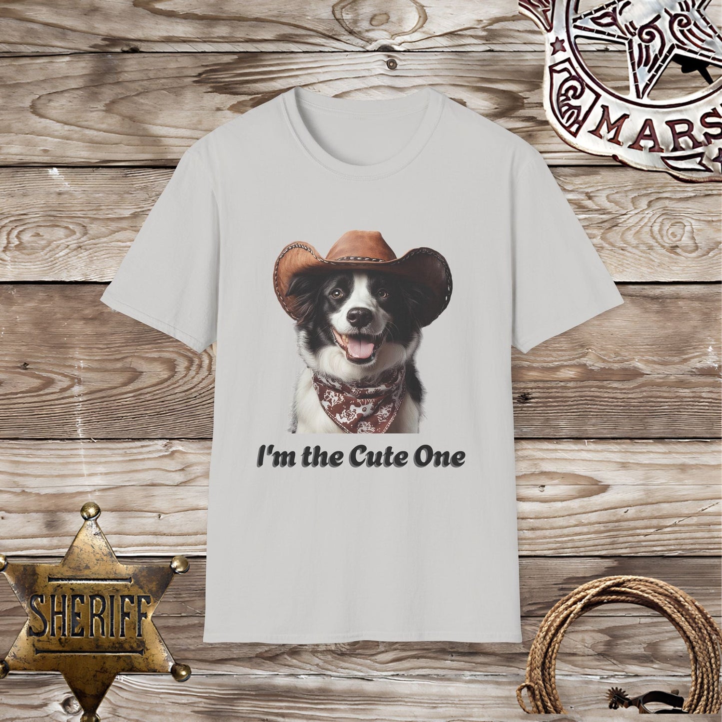 Softstyle Unisex T-Shirt: Collie Dog Cute One