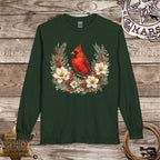 Cardinal Wreath Long Sleeve Shirt