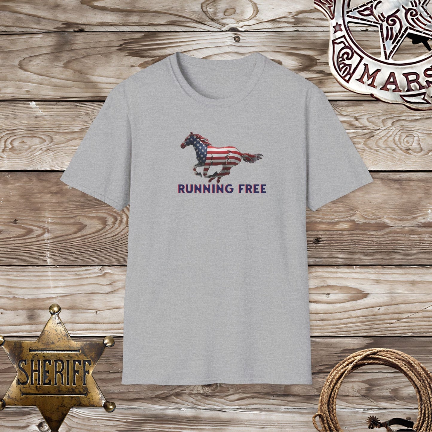 Softstyle Unisex T-Shirt: Running Free