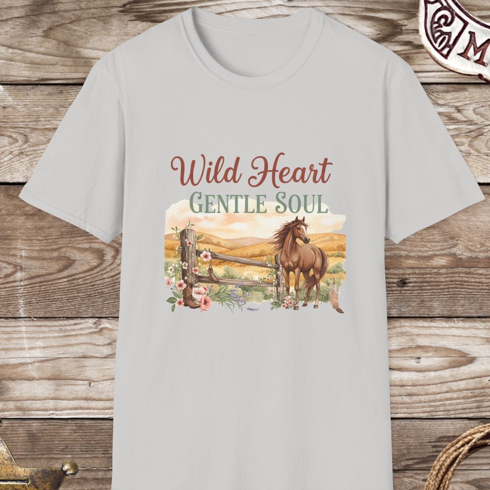 Wild Heart Gentle Soul Horse T-Shirt