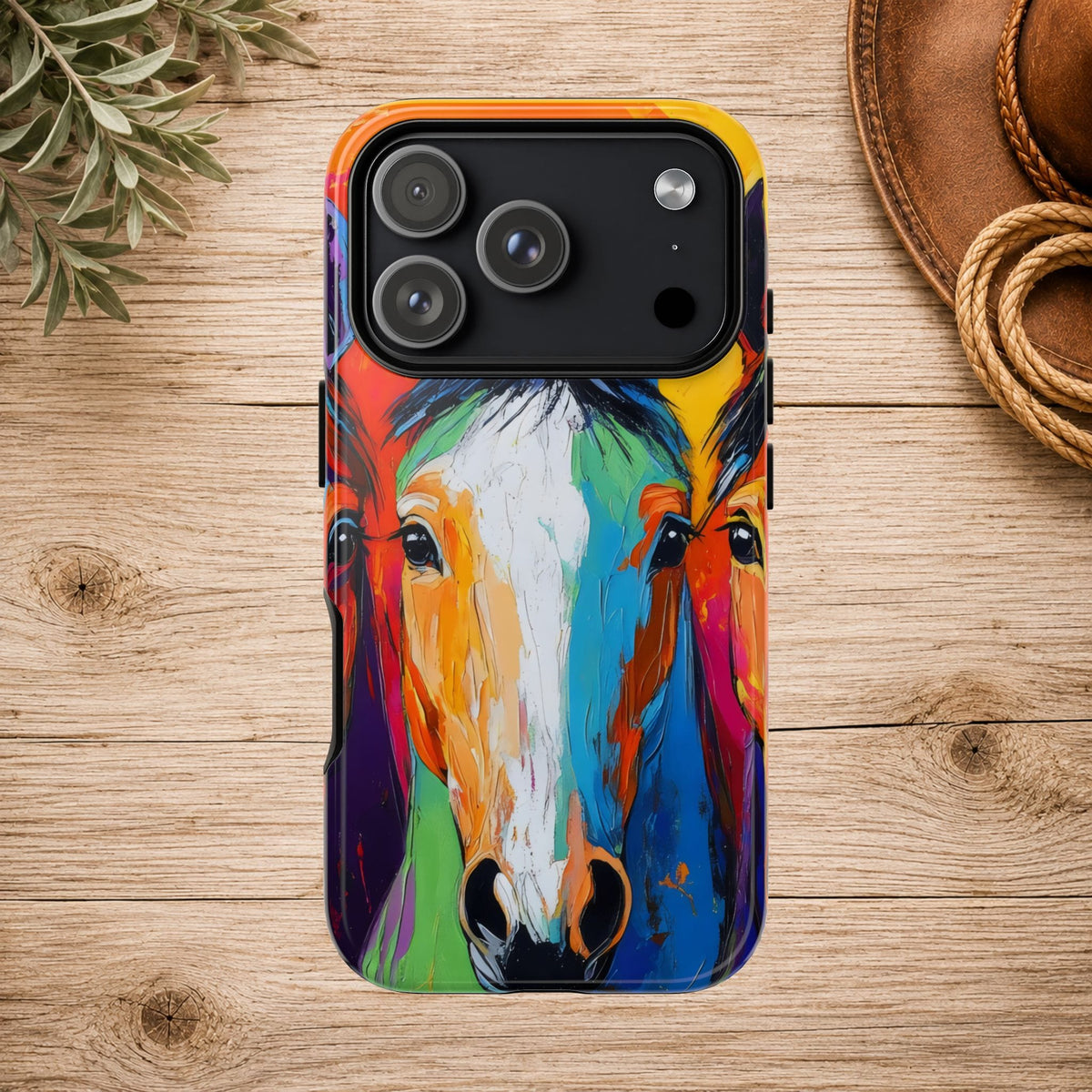 Colorful Horse Head Phone Case