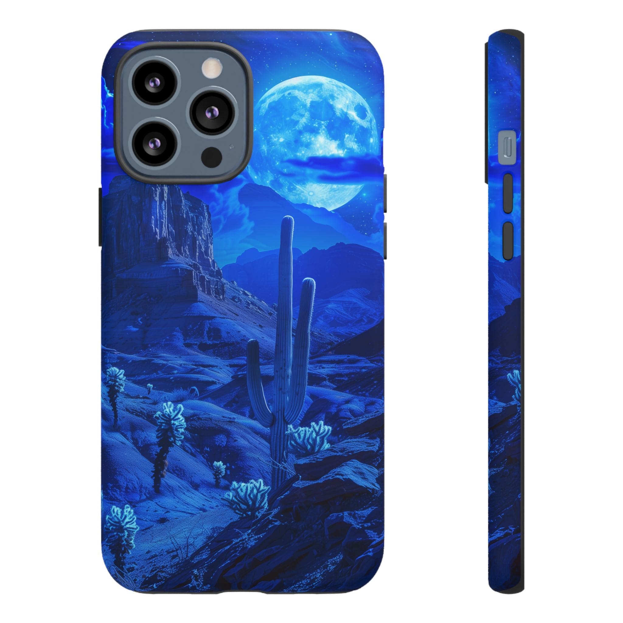 Blue Desert Moon Phone Case