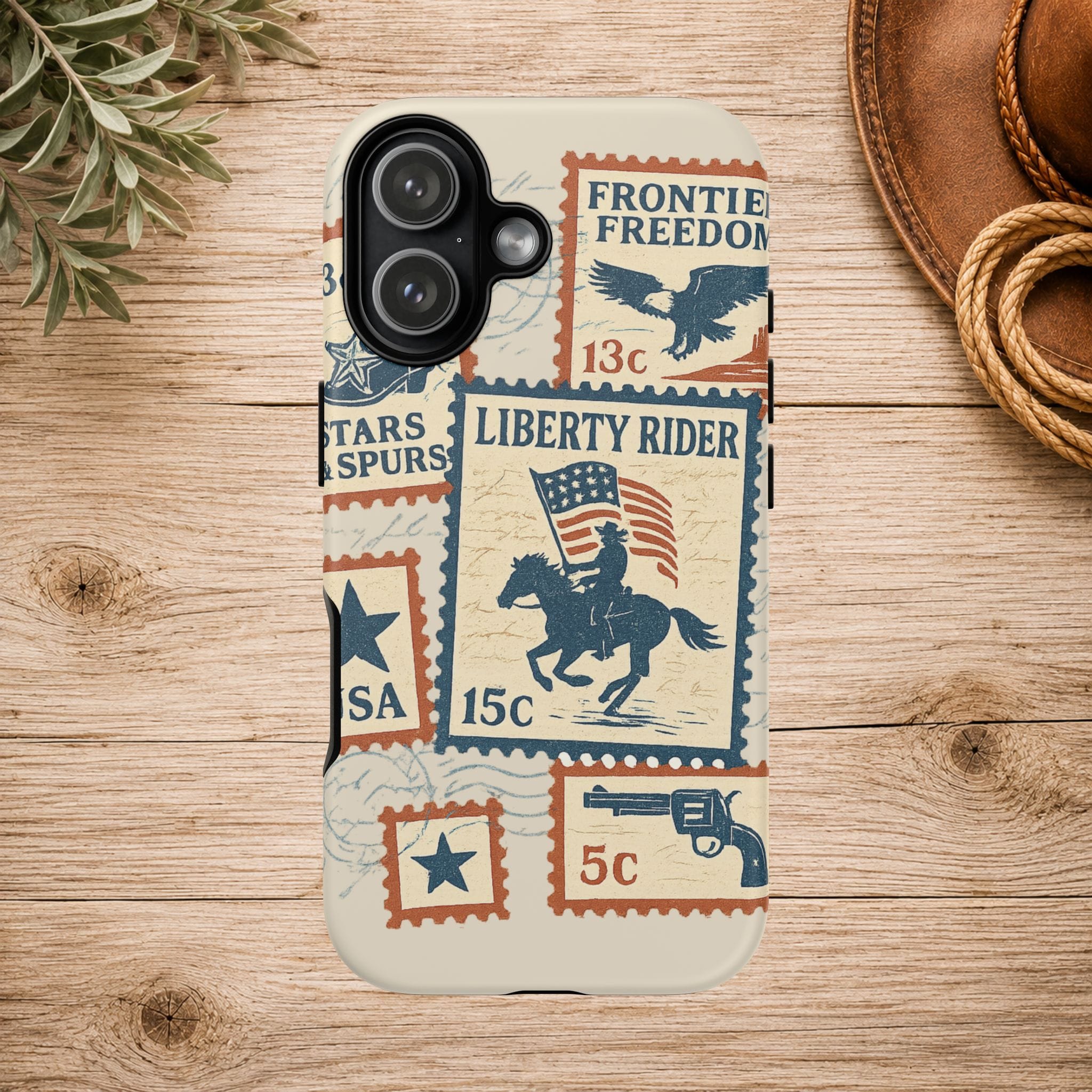 Liberty Rider Vintage Western Patriotic Phone Case