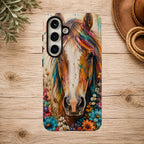 Boho Wildflower Horse Phone Case