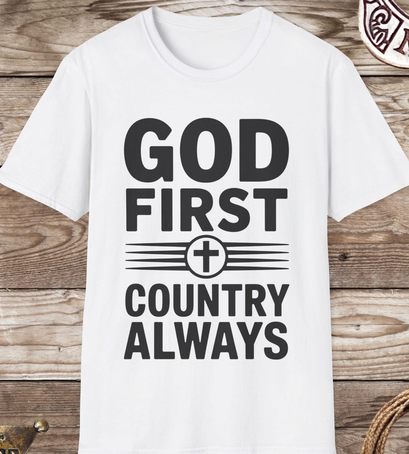 God First Country Always Tee