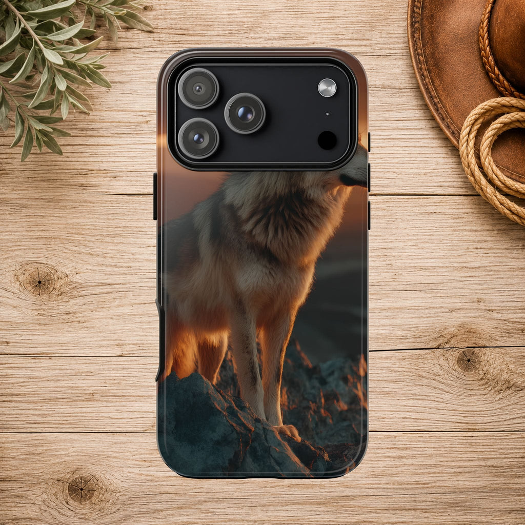 Wolf Sunset Phone Case