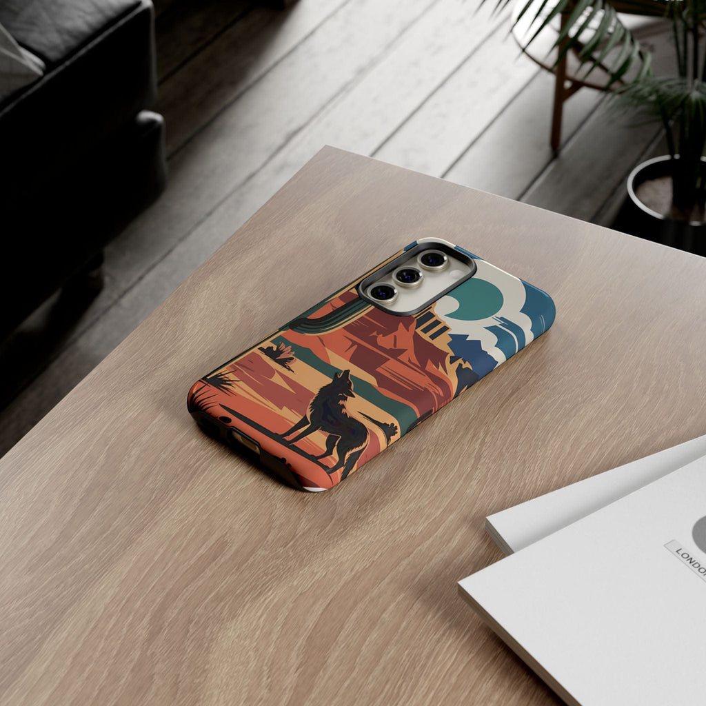 Mountain and Wolf -Phone Case