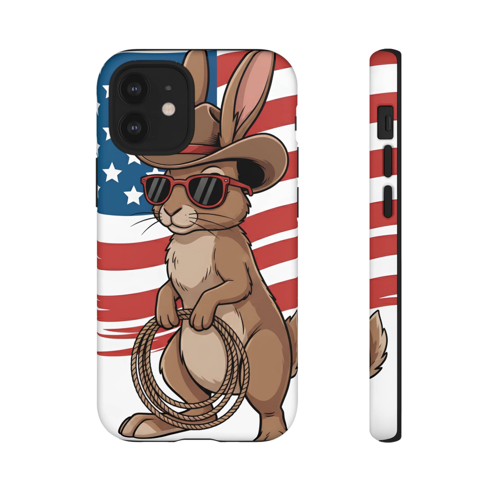 Patriotic Cowboy Bunny Phone Case