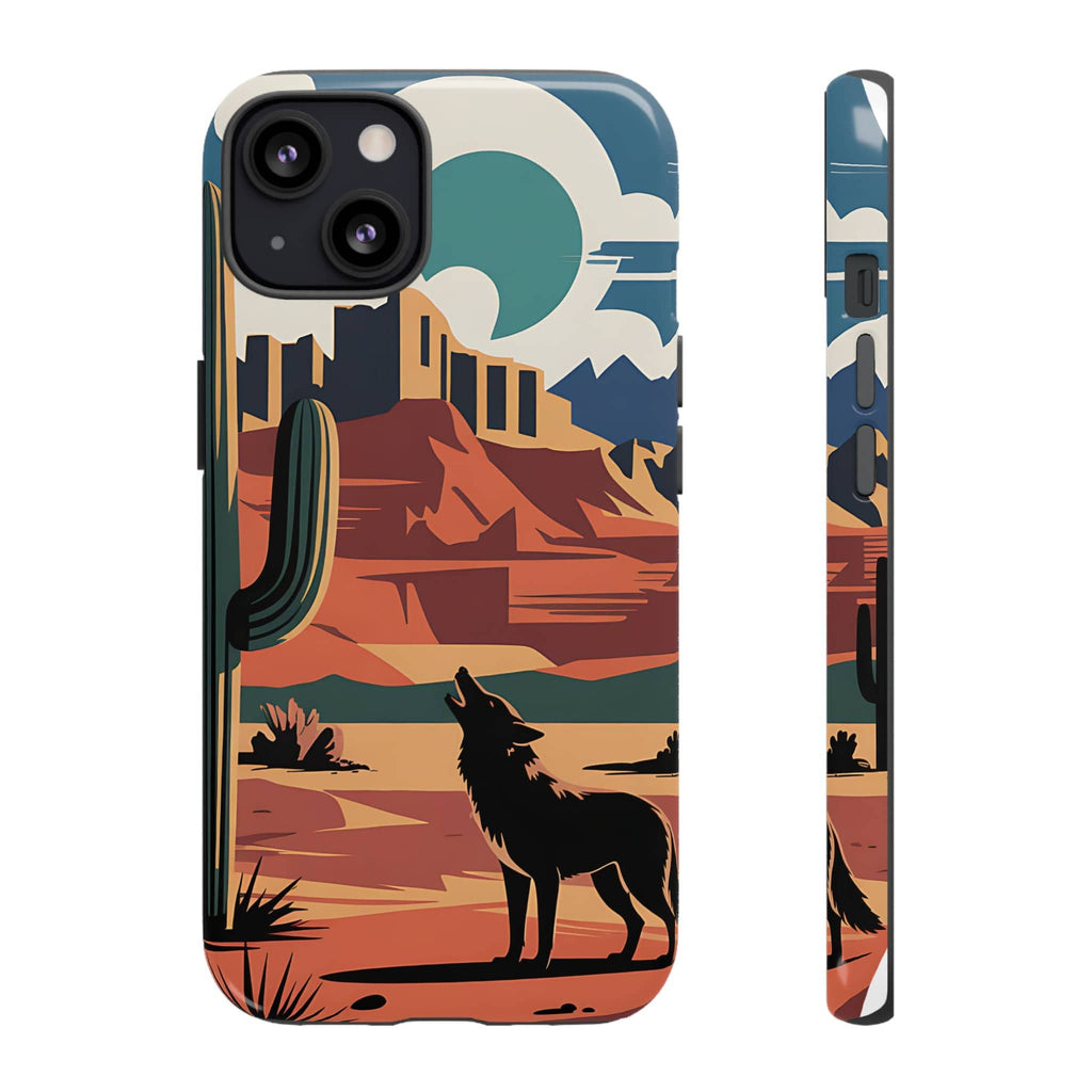 Mountain and Wolf -Phone Case