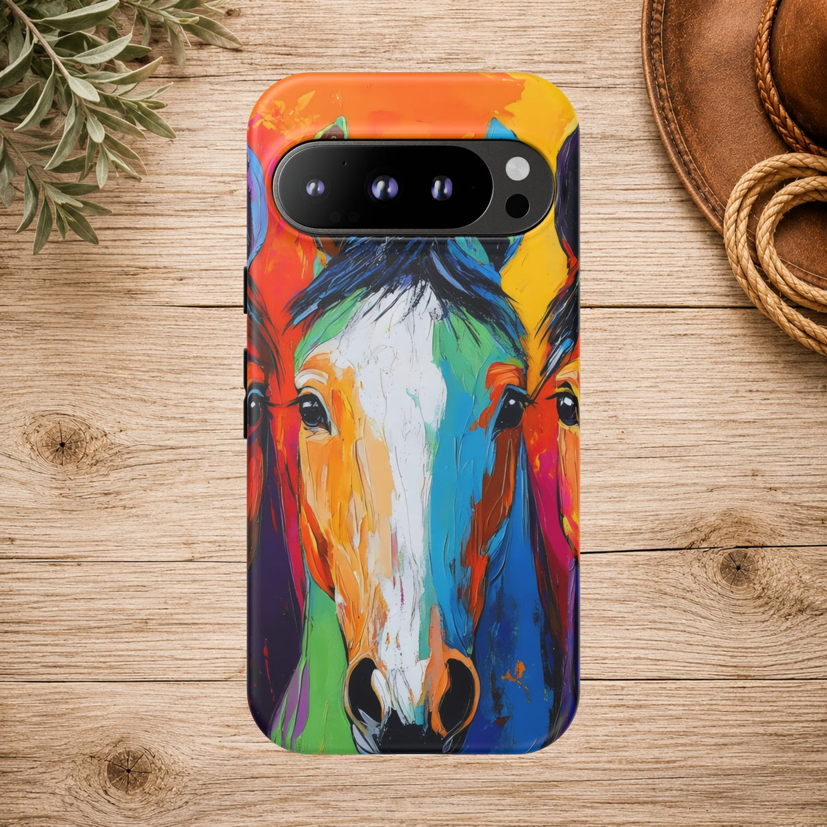 Colorful Horse Head Phone Case