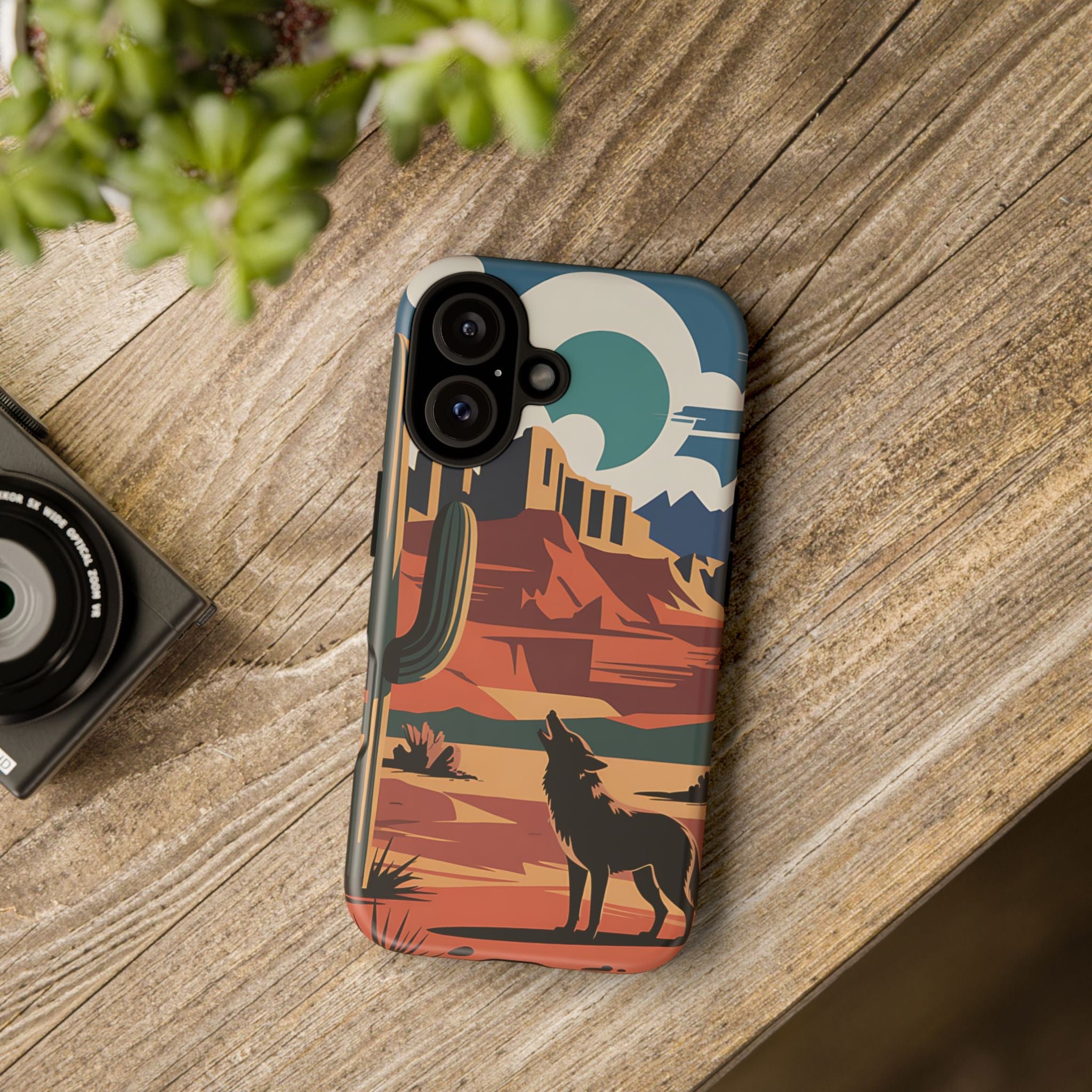 Mountain and Wolf -Phone Case
