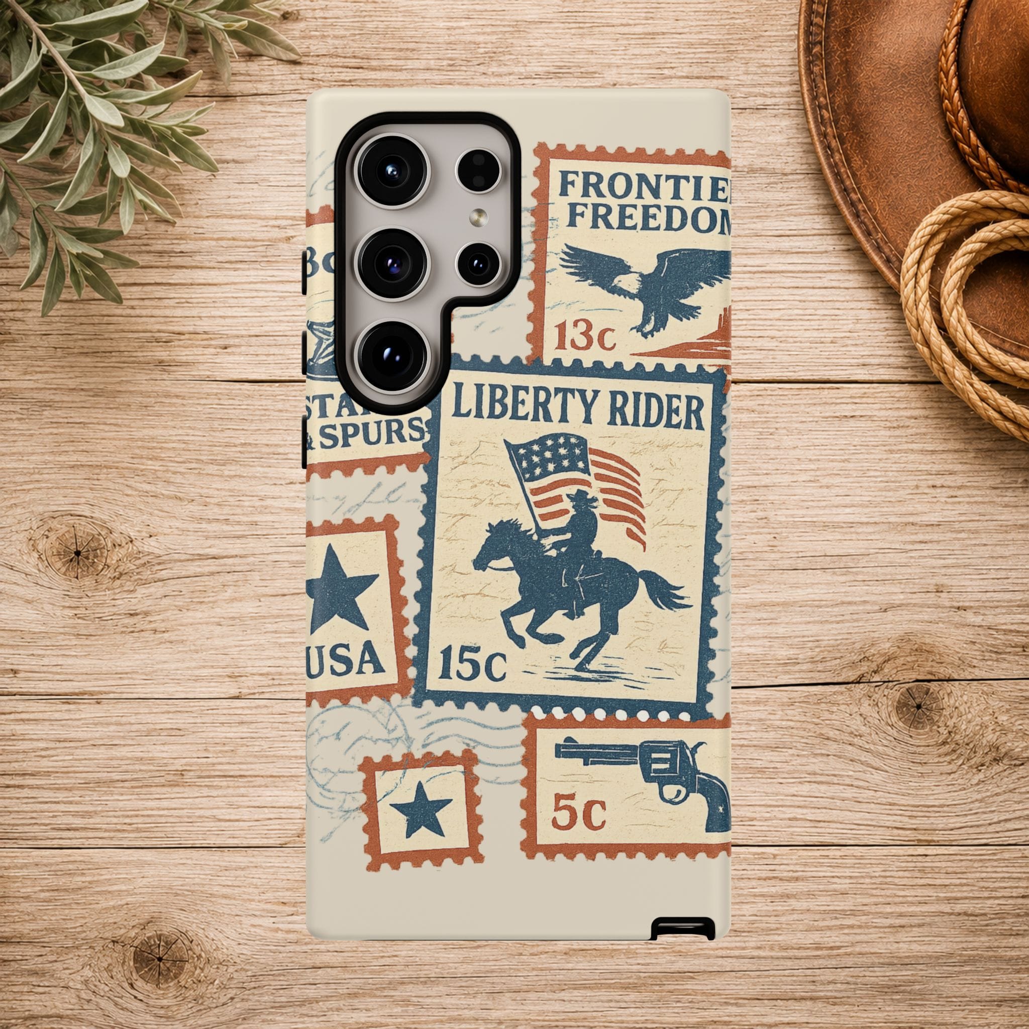 Liberty Rider Vintage Western Patriotic Phone Case