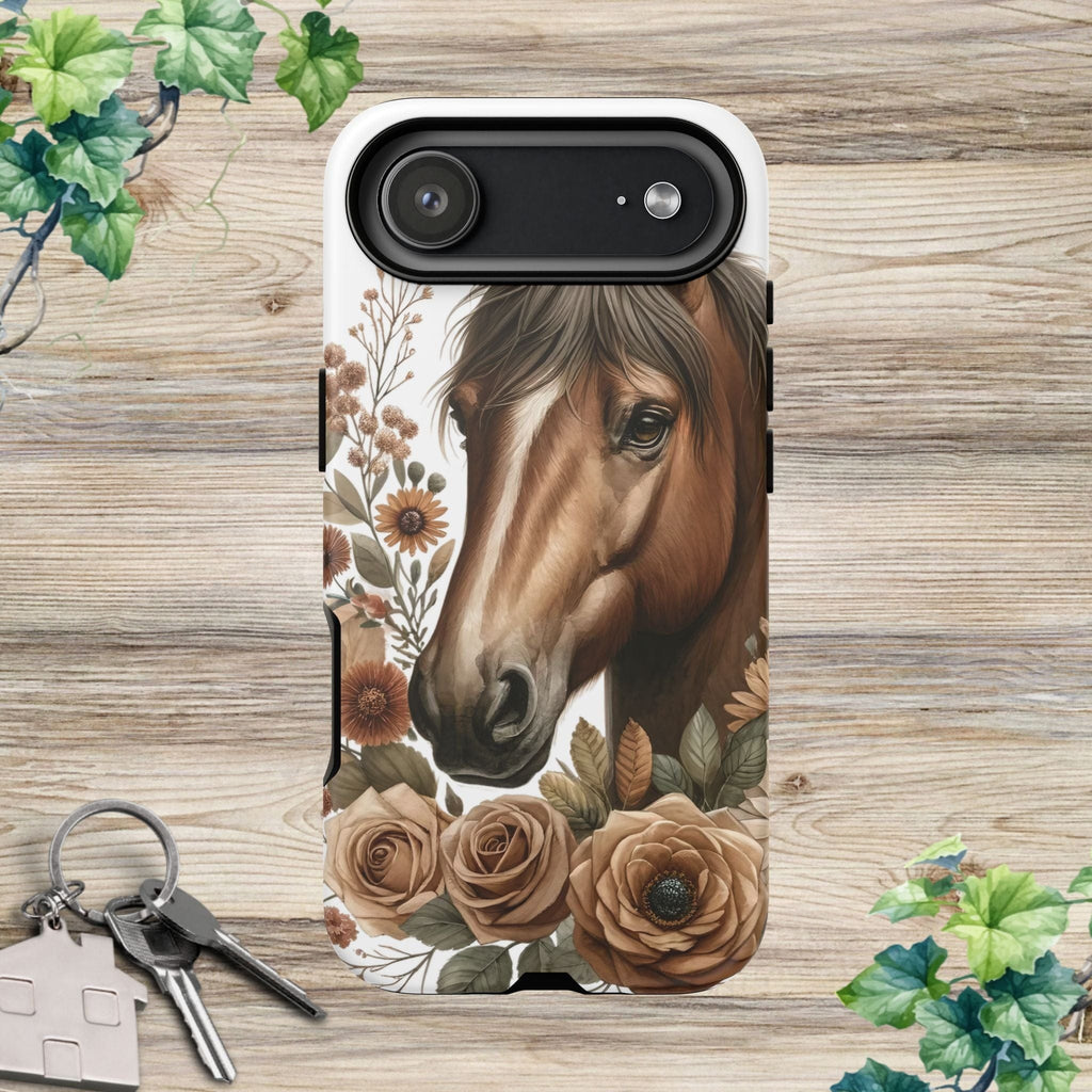 Painted Horse & Roses – Phone Case