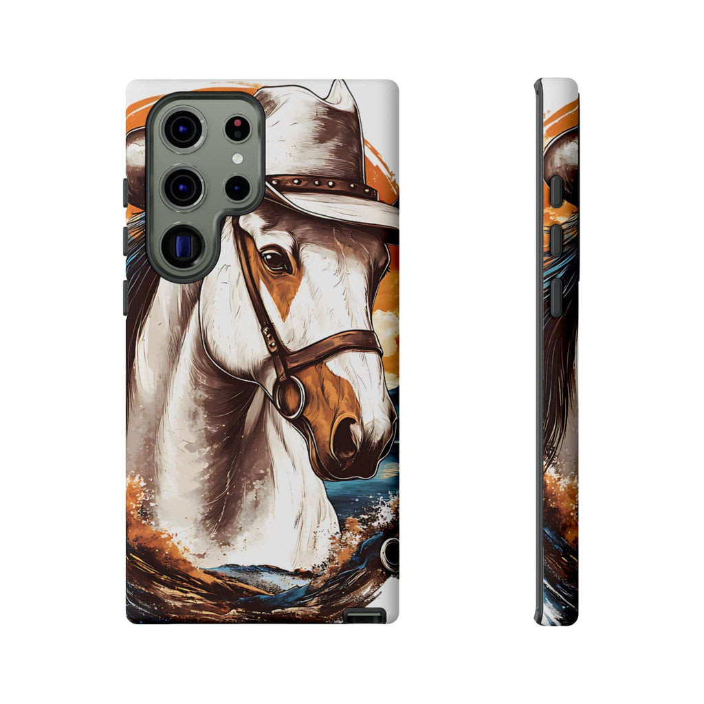 White Hat Horse-Phone Cases