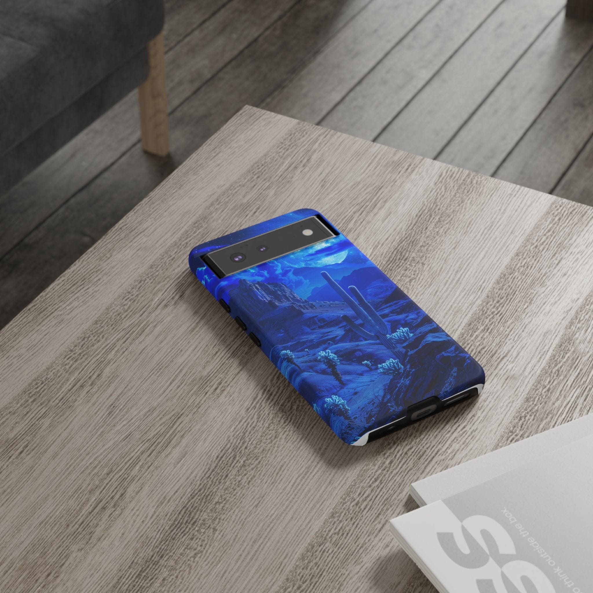 Blue Desert Moon Phone Case