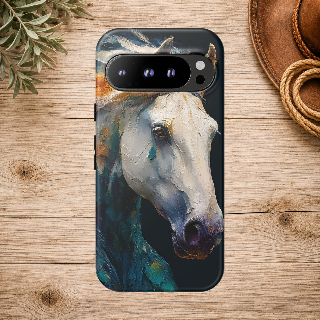 White Horse Art Phone Case
