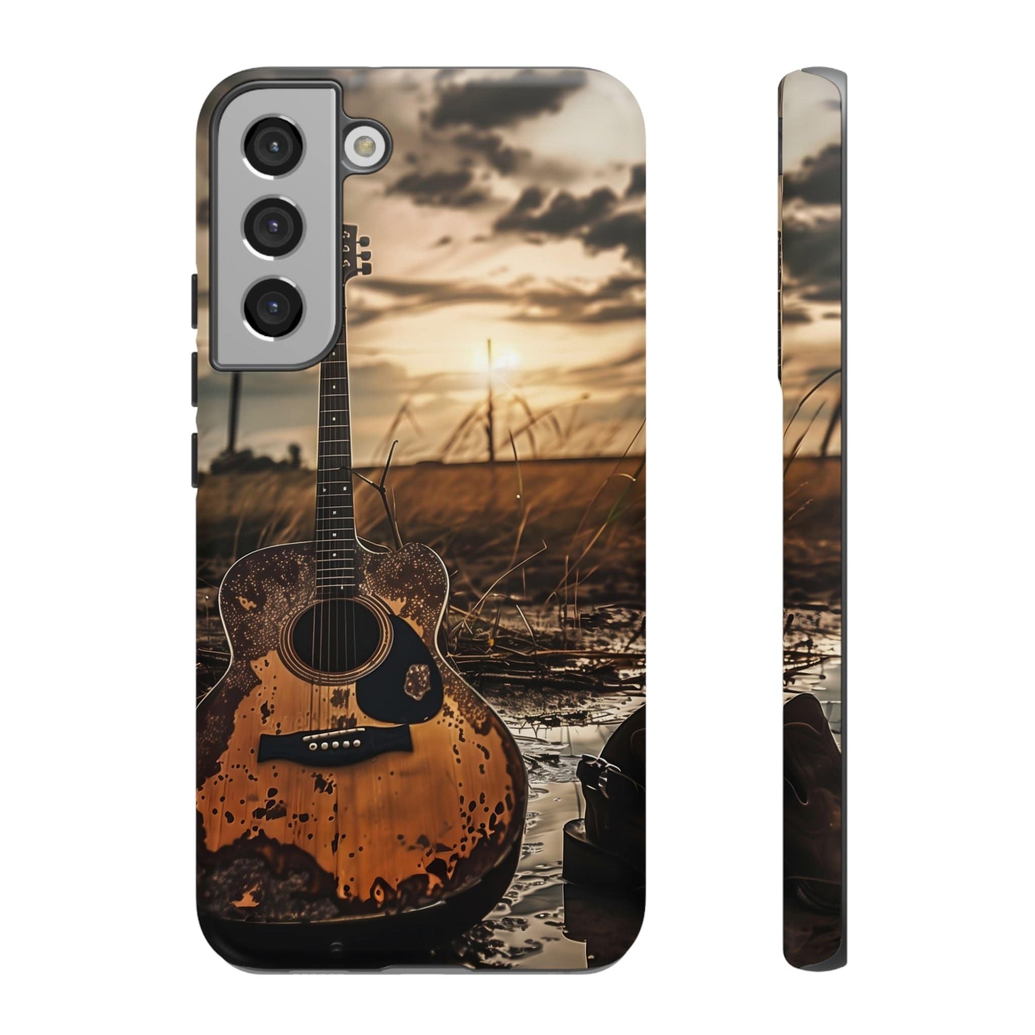 Guitar in a Wet Field -Phone Case