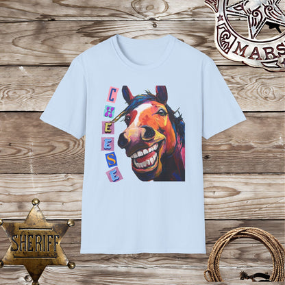 Softstyle Unisex T-Shirt: Horse say Cheese