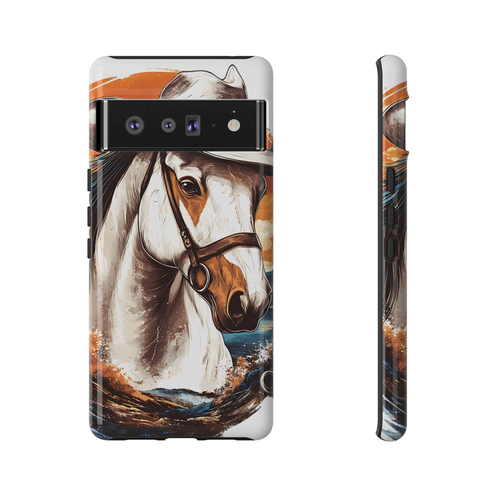 White Hat Horse-Phone Cases