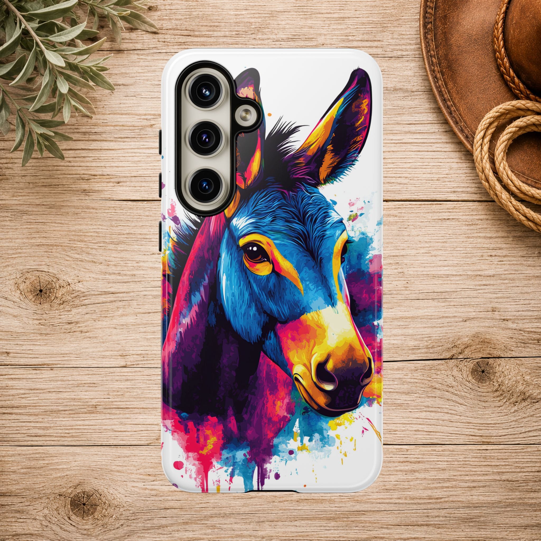 Color Splash Donkey Phone Case