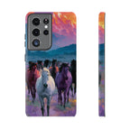 Wild Horses Sunset Mountain Phone Case