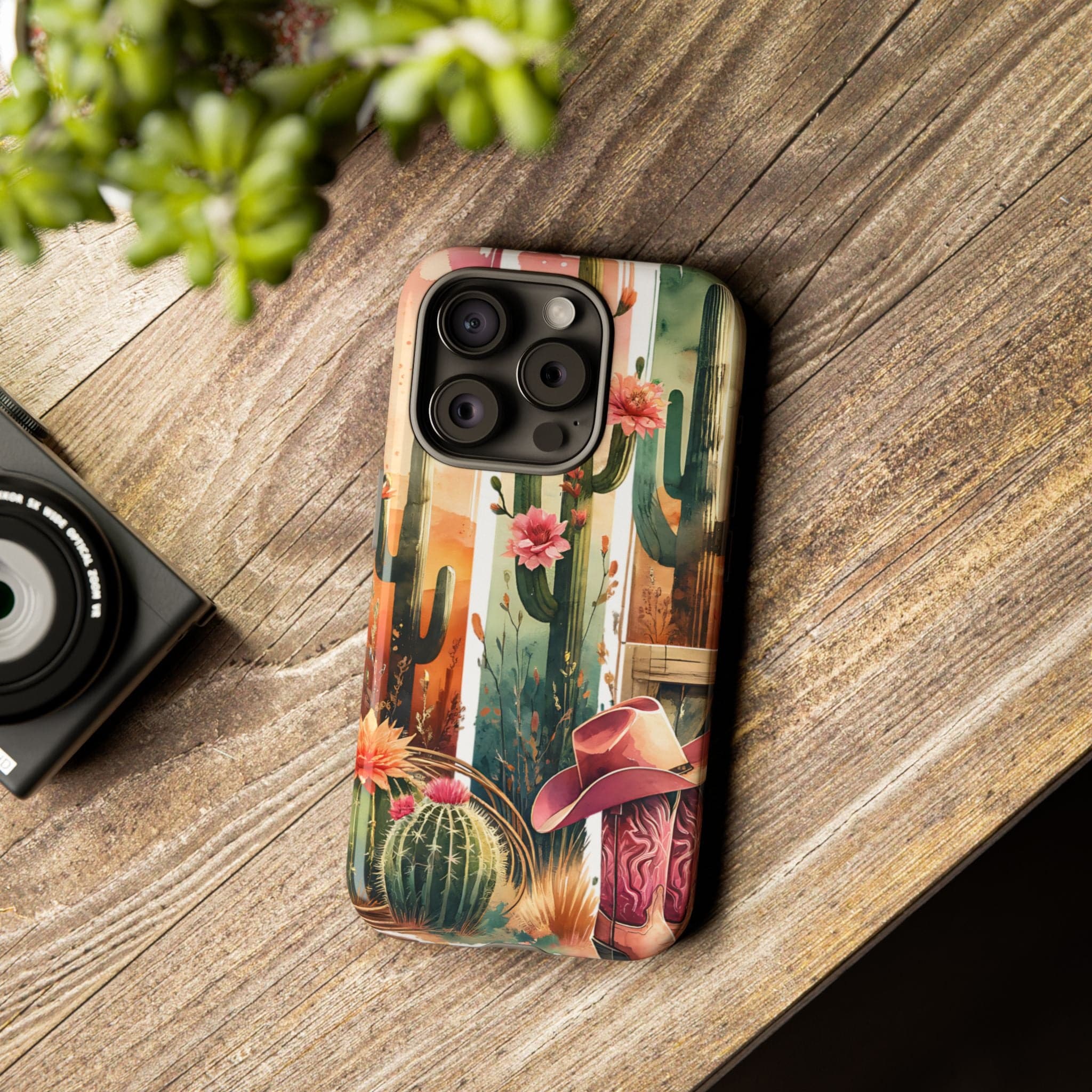 Southwestern Floral Cactus -Tough Case